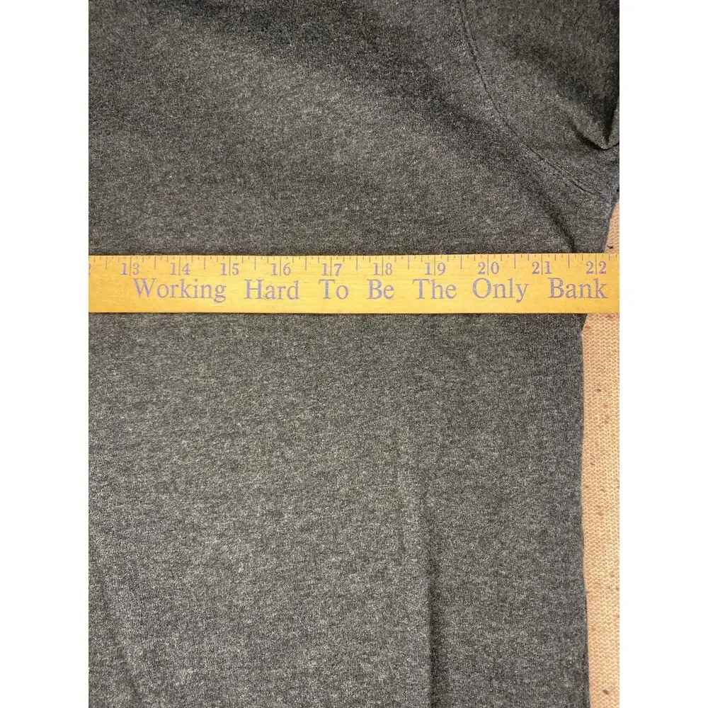 Banana Republic V-Neck Heavy Shirt Men's XL Gray Soft Cotton Knit